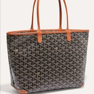 Goyard Artois PM Black/Tan excellent condition